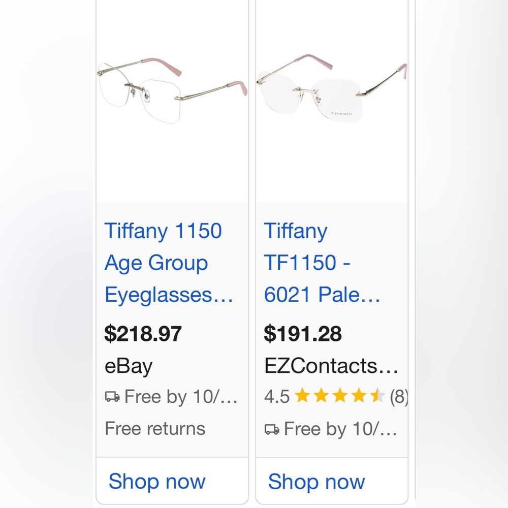 New Women’s Tiffany&Co Eyeglasses - Picture 3 of 11